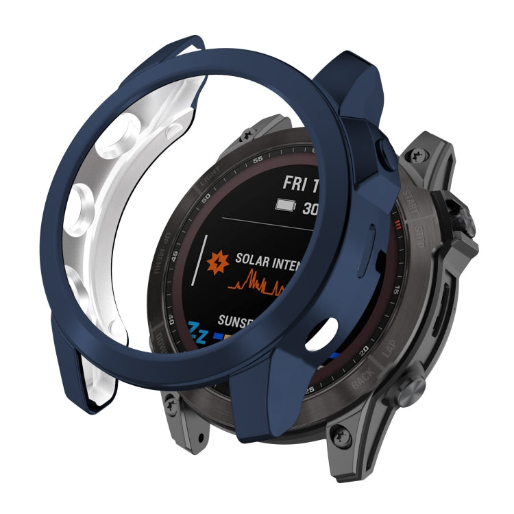 For Garmin Fenix 7X Shockproof TPU Watch Case(Grey) - Watch Cases by buy2fix | Online Shopping UK | buy2fix