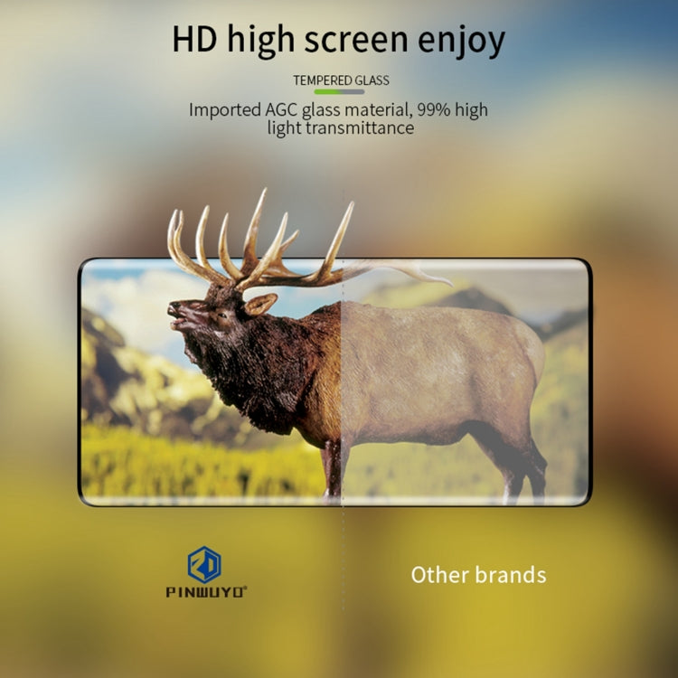 For Honor 70 PINWUYO 9H 3D Hot Bending Tempered Glass Film(Black) - Honor Tempered Glass by PINWUYO | Online Shopping UK | buy2fix