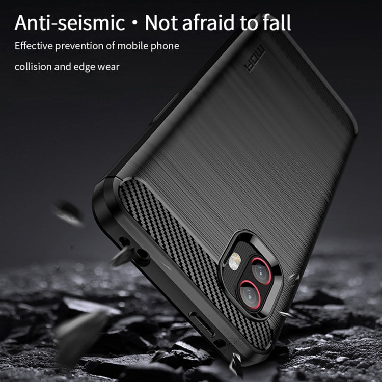 For Samsung Galaxy Xcover6 Pro / Xcover Pro 2 MOFI Gentleness Brushed Carbon Fiber Soft TPU Case(Red) -  by MOFI | Online Shopping UK | buy2fix