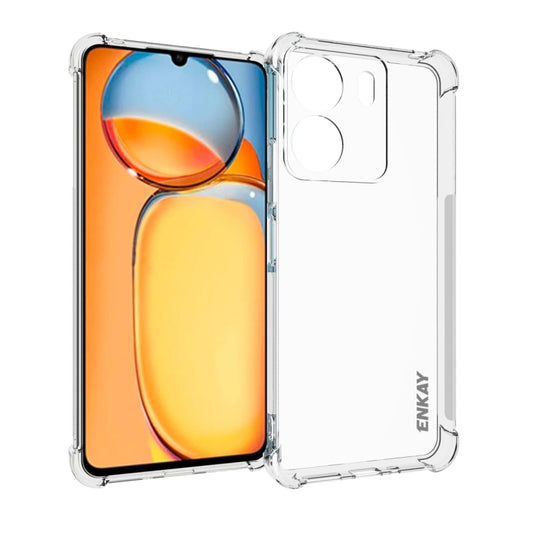 For Redmi 13C ENKAY Hat-Prince Transparent TPU Shockproof Phone Case - 13C Cases by ENKAY | Online Shopping UK | buy2fix