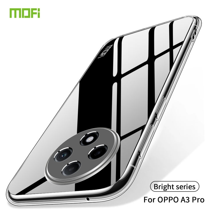 For OPPO A3 Pro MOFI Ming Series Transparent Ultra-thin TPU Phone Case(Transparent) - OPPO Cases by MOFI | Online Shopping UK | buy2fix