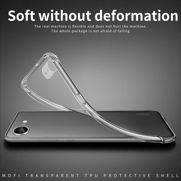 For iPhone SE 2024 MOFI Ming Series Ultra-thin TPU Phone Case(Transparent) - More iPhone Cases by MOFI | Online Shopping UK | buy2fix