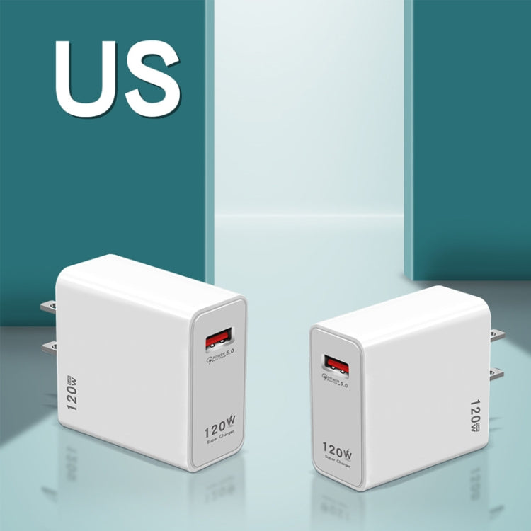 120W USB Super Fast Charging Charger Suitable for Xiaomi 12 / 12 Pro and Huawei / vivo, Plug Size:US Plug - USB Charger by buy2fix | Online Shopping UK | buy2fix