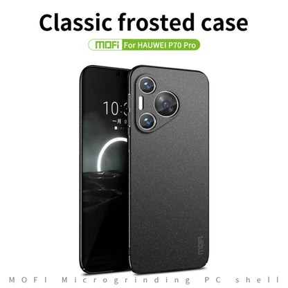 For Huawei Pura 70 Pro MOFI Fandun Series Frosted PC Ultra-thin All-inclusive Phone Case(Gray) - Huawei Cases by MOFI | Online Shopping UK | buy2fix