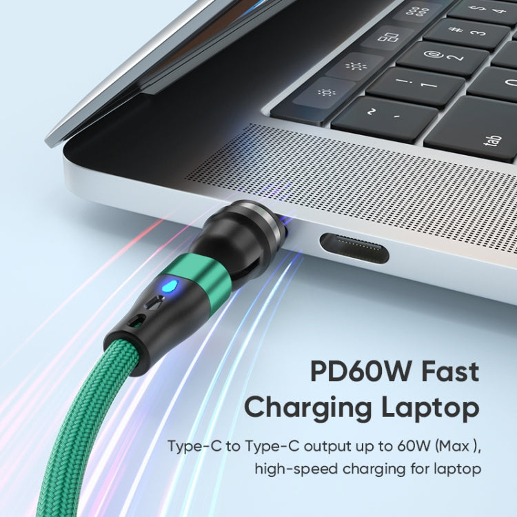 ENKAY PD60W Type-C to Type-C / 8 Pin Magnetic 540 Degrees Rotating Fast Charging Cable, Length:2m(Black) - Charging Cable & Head by ENKAY | Online Shopping UK | buy2fix