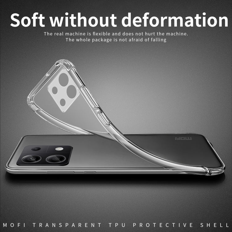 For Xiaomi Redmi Note 13 Pro 4G MOFI Ming Series Ultra-thin TPU Phone Case(Transparent) - Note 13 Pro Cases by MOFI | Online Shopping UK | buy2fix