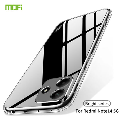 For Xiaomi Redmi Note 14 5G MOFI Ming Series Ultra-thin TPU Phone Case(Transparent) - Note 14 Cases by MOFI | Online Shopping UK | buy2fix