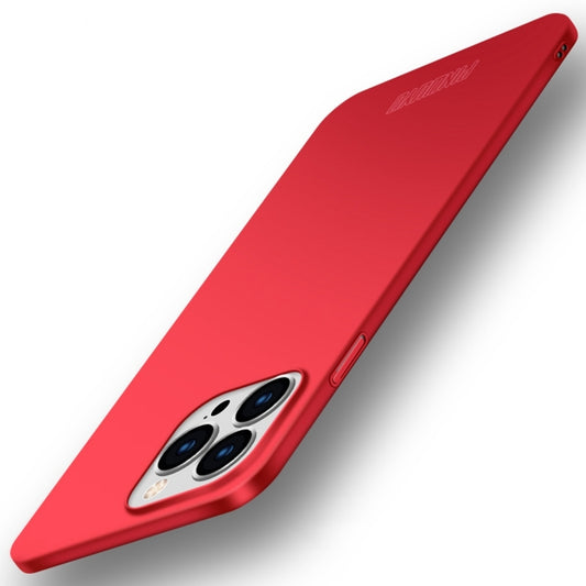 For iPhone 15 Pro PINWUYO Micro-Frosted PC Ultra-thin Hard Phone Case with Magsafe Magnetic Ring(Red) - iPhone 15 Pro Cases by PINWUYO | Online Shopping UK | buy2fix