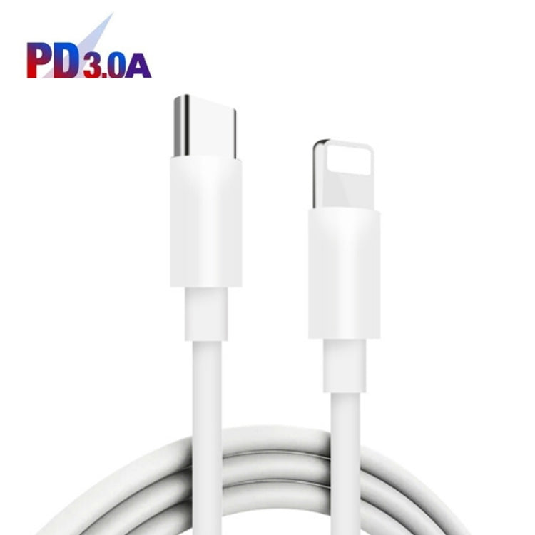 PD30W USB-C / Type-C + QC3.0 USB Dual Port Charger with 1m Type-C to 8 Pin Data Cable, EU Plug - USB Charger by buy2fix | Online Shopping UK | buy2fix