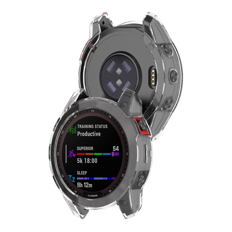 For Garmin Epix Pro 47mm Half-Package TPU Watch Protective Case(Transparent) - Watch Cases by buy2fix | Online Shopping UK | buy2fix