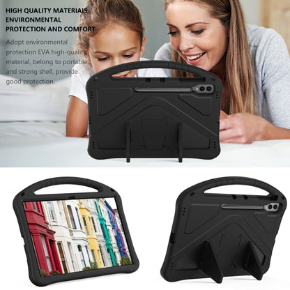 For Samsung Galaxy Tab S9 Ultra EVA Shockproof Tablet Case with Holder(Black) - Galaxy Tab S9 Ultra Cases by buy2fix | Online Shopping UK | buy2fix