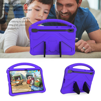 For Samsung Galaxy Tab S10+ 12.4 EVA Shockproof Tablet Case with Holder(Purple) - Tab S10+ Cases by buy2fix | Online Shopping UK | buy2fix