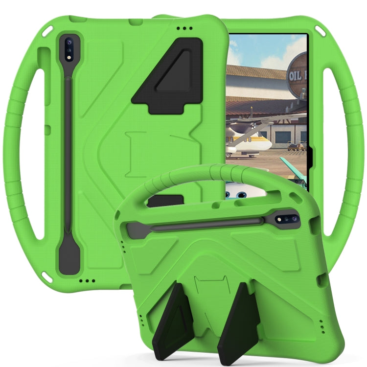 For Samsung Galaxy Tab S10+ 12.4 EVA Shockproof Tablet Case with Holder(Green) - Tab S10+ Cases by buy2fix | Online Shopping UK | buy2fix