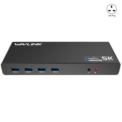 Wavlink UG69DK1 5K Type-C Dual Display USB 3.0 Video Gigabit Ethernet HDMI Docking Station, Plug:UK Plug -  by WAVLINK | Online Shopping UK | buy2fix