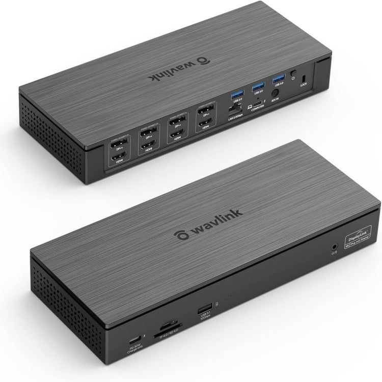 Wavlink UG69PD8 100W PD 18 in 1 Type-C Dock Compatible Type-C Universal Docking Station, Plug:EU Plug - USB HUB by WAVLINK | Online Shopping UK | buy2fix