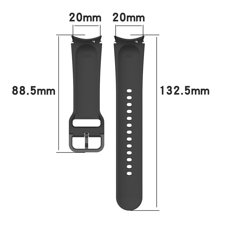 For Samsung Galaxy Watch5 Pro 45mm JUNSUNMAY Silicone Adjustable Strap + Full Coverage PMMA Screen Protector Kit(Cyan) - Watch Bands by JUNSUNMAY | Online Shopping UK | buy2fix