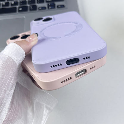 For iPhone 14 Pro MagSafe Leather All-inclusive TPU Shockproof Phone Case(Purple Taro) - iPhone 14 Pro Cases by buy2fix | Online Shopping UK | buy2fix