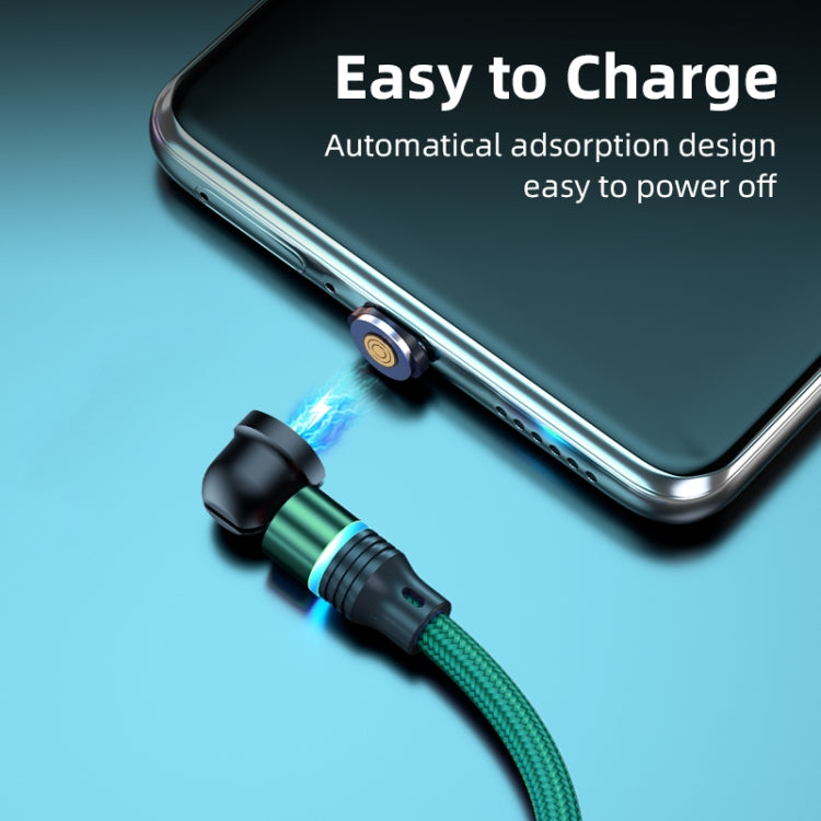 ENKAY 3 in 1 3A USB to Type-C / 8 Pin / Micro USB Magnetic 540 Degrees Rotating Fast Charging Cable, Length:1m(Purplele) - Charging Cable & Head by ENKAY | Online Shopping UK | buy2fix