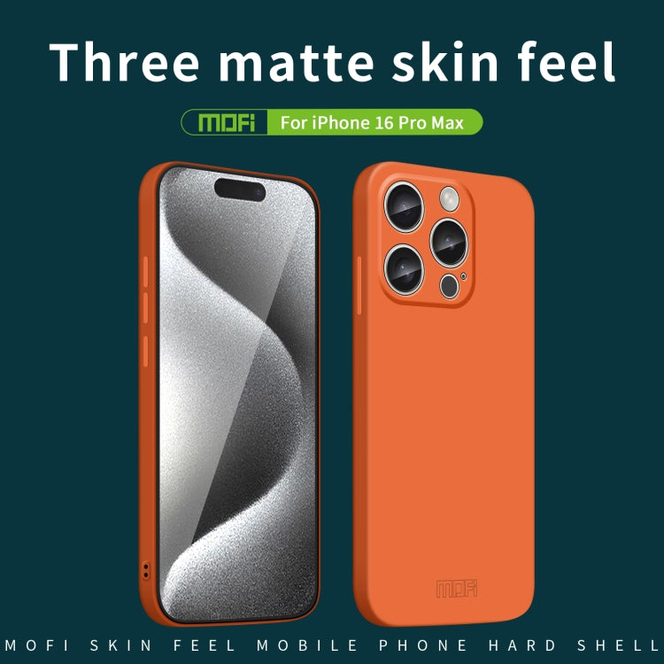 For iPhone 16 Pro Max MOFI Qin Series Skin Feel All-inclusive PC Phone Case(Beige) - iPhone 16 Pro Max Cases by MOFI | Online Shopping UK | buy2fix