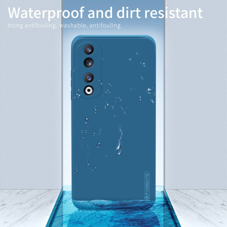 For Honor 90 Pro PINWUYO Sense Series Liquid Silicone TPU Phone Case(Blue) - Honor Cases by PINWUYO | Online Shopping UK | buy2fix