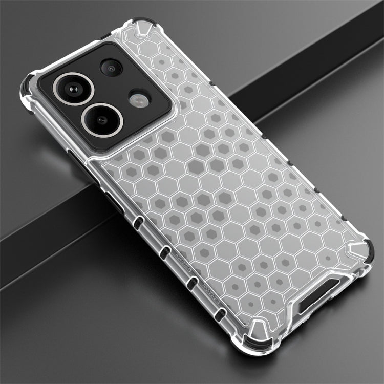 For Redmi Note 13 Pro 5G Shockproof Honeycomb Phone Case(White) - Note 13 Pro Cases by buy2fix | Online Shopping UK | buy2fix