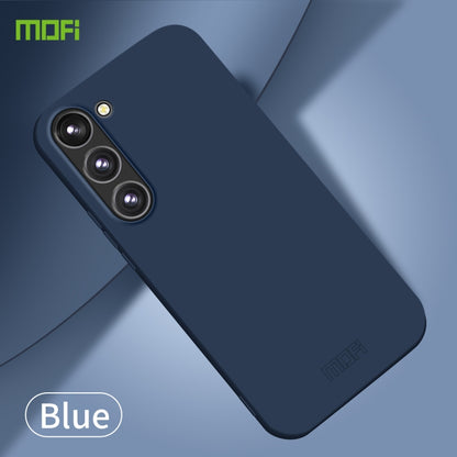 For Samsung Galaxy S23+ 5G MOFI Qin Series Skin Feel All-inclusive PC Phone Case(Blue) - Galaxy Phone Cases by MOFI | Online Shopping UK | buy2fix