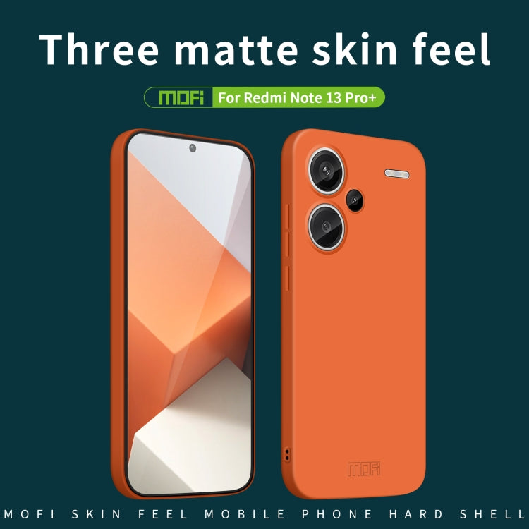 For Xiaomi Redmi Note 13 Pro+ MOFI Qin Series Skin Feel All-inclusive PC Phone Case(Beige) - Note 13 Pro+ Cases by MOFI | Online Shopping UK | buy2fix