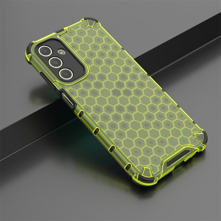 For Samsung Galaxy A15 Shockproof Honeycomb Phone Case(Green) - Galaxy Phone Cases by buy2fix | Online Shopping UK | buy2fix