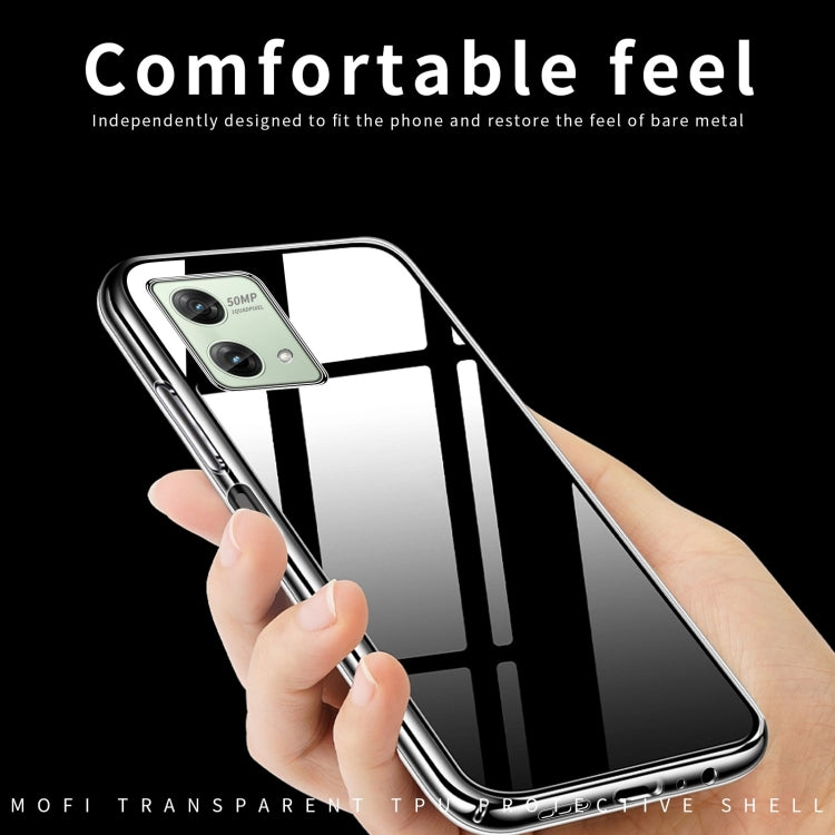 For Motorola Moto G84 MOFI Ming Series Ultra-thin TPU Phone Case(Transparent) - Motorola Cases by MOFI | Online Shopping UK | buy2fix