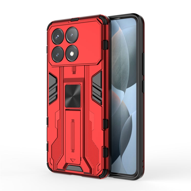 For Redmi K70 Supersonic Armor PC Hybrid TPU Phone Case(Red) - Xiaomi Cases by buy2fix | Online Shopping UK | buy2fix