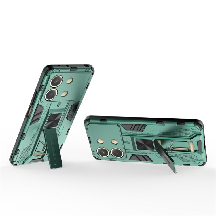 For Redmi Note 13R Pro Supersonic Armor PC Hybrid TPU Phone Case(Green) - Xiaomi Cases by buy2fix | Online Shopping UK | buy2fix