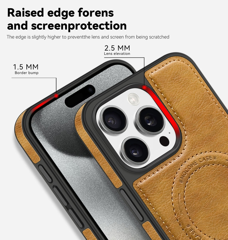 For iPhone 14 Plus Multi-function Holder MagSafe PU Phone Case(Gray) - iPhone 14 Plus Cases by buy2fix | Online Shopping UK | buy2fix