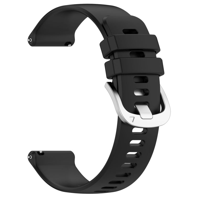 For Xiaomi Watch S3 Glossy Surface Silicone Watch Band(Black) - Watch Bands by buy2fix | Online Shopping UK | buy2fix