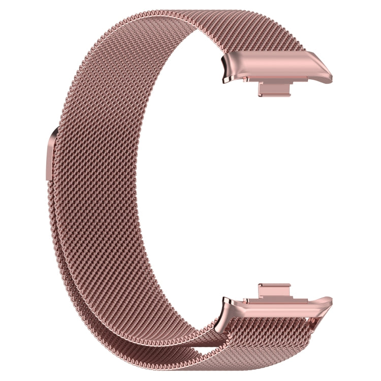 For Redmi Watch 4 Milan Magnetic Steel Mesh Watch Band(Pink) - Watch Bands by buy2fix | Online Shopping UK | buy2fix