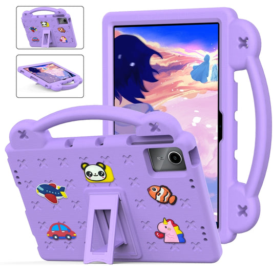 For Huawei MatePad SE 11 2024 Handle Kickstand Children EVA Shockproof Tablet Case(Light Purple) - Huawei by buy2fix | Online Shopping UK | buy2fix