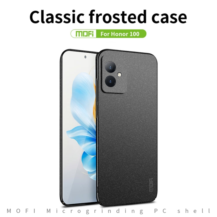 For Honor 100 MOFI Fandun Series Frosted PC Ultra-thin All-inclusive Phone Case(Red) - Honor Cases by MOFI | Online Shopping UK | buy2fix