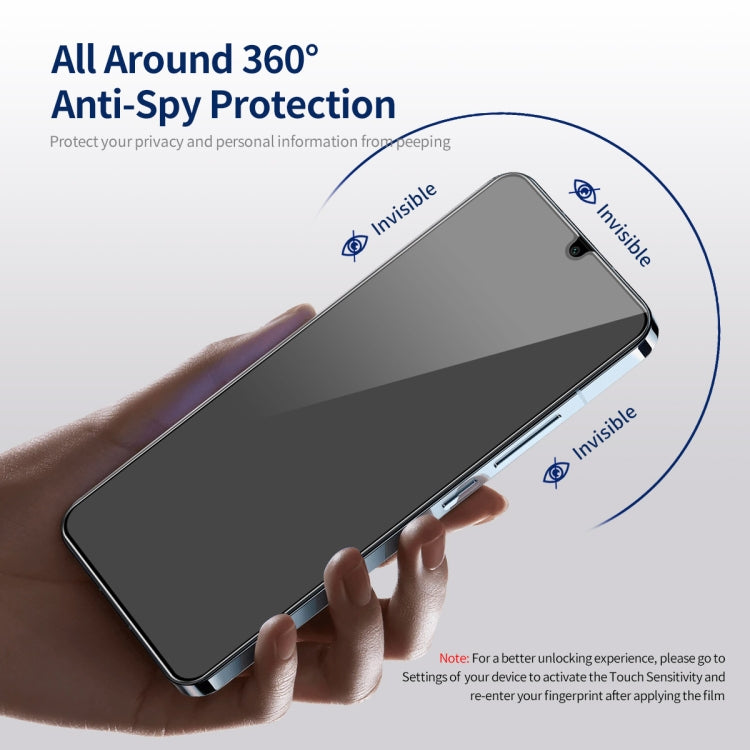 For Samsung Galaxy A15 4G / 5G ENKAY Hat-Prince 360 Degree Anti-peeping Privacy Full Screen Tempered Glass Film - Galaxy Tempered Glass by ENKAY | Online Shopping UK | buy2fix