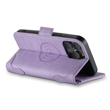 For iPhone 12 / 12 Pro SUTENI J07 Multifunctional Horizontal Flip Magsafe Leather Phone Case(Purple) - iPhone 12 / 12 Pro Cases by Suteni | Online Shopping UK | buy2fix