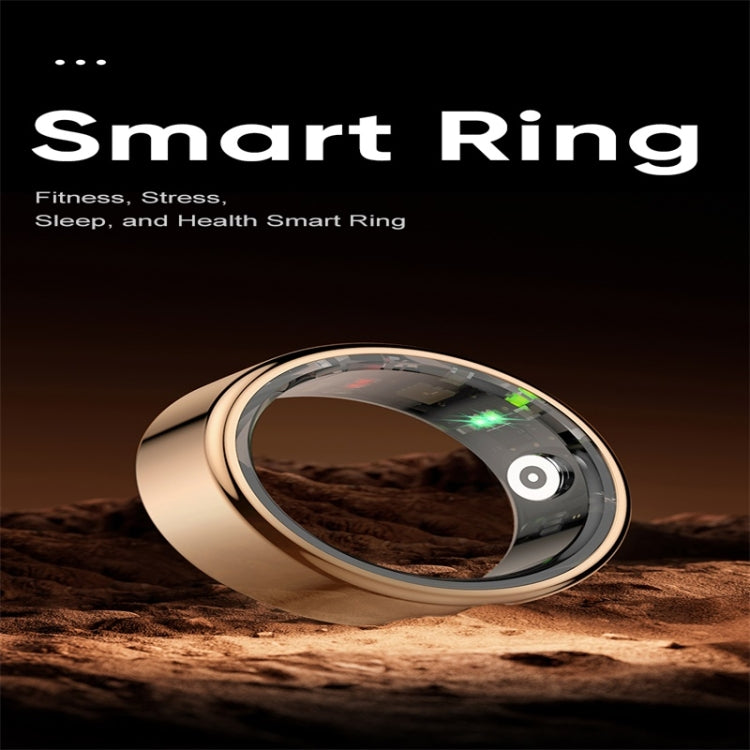 R02 SIZE 9 Smart Ring, Support Heart Rate / Blood Oxygen / Sleep Monitoring / Multiple Sports Modes(Gold) - Smart Rings / Smart Telephones by buy2fix | Online Shopping UK | buy2fix