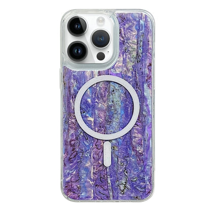 For iPhone 12 Pro Max Shell Texture Multicolor MagSafe TPU Phone Case(Purple) - iPhone 12 Pro Max Cases by buy2fix | Online Shopping UK | buy2fix