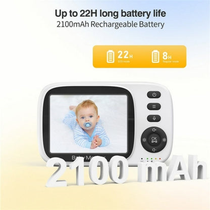 MC632A 2 Way Voice Talk Temperature Monitoring Baby Camera 3.2 inch Screen Baby Monitor(US Plug) - Baby Monitor by buy2fix | Online Shopping UK | buy2fix