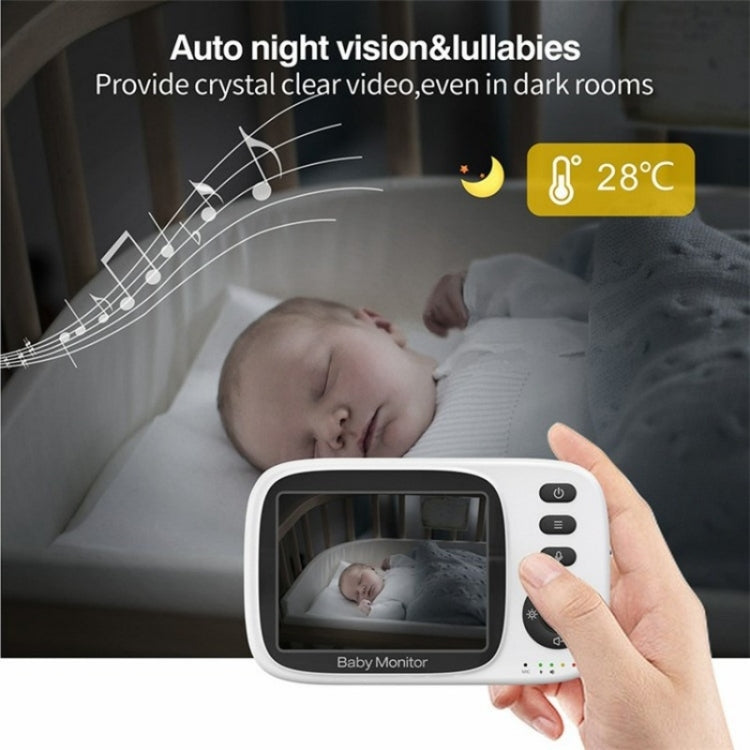 MC632A 2 Way Voice Talk Temperature Monitoring Baby Camera 3.2 inch Screen Baby Monitor(US Plug) - Baby Monitor by buy2fix | Online Shopping UK | buy2fix