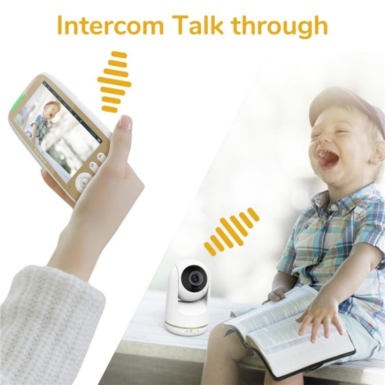 VB803 Built-in Lullabies PTZ Rotation HD Baby Security Camera 5-inch Baby Monitor(EU Plug) - Baby Monitor by buy2fix | Online Shopping UK | buy2fix