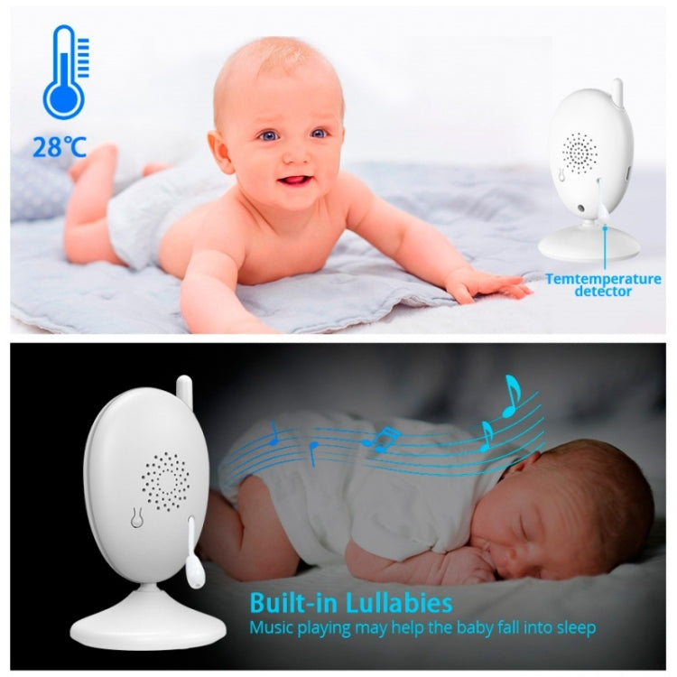 R306 Room Temperature Monitor Intercom Camera 2.0-inch Night Vision Wireless Baby Monitor(UK Plug) - Baby Monitor by buy2fix | Online Shopping UK | buy2fix