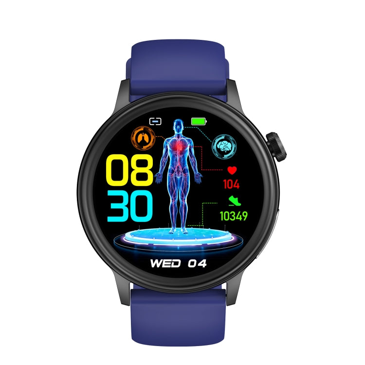 ET470 1.39 inch Color Screen Smart Watch Silicone Strap, Support Bluetooth Call / ECG(Blue) - Smart Watches by buy2fix | Online Shopping UK | buy2fix