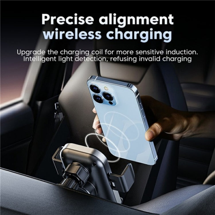 X12 Car Air Vent Touch Sensing Wireless Phone Charger Holder(Silver) - Wireless Charging Pads by buy2fix | Online Shopping UK | buy2fix