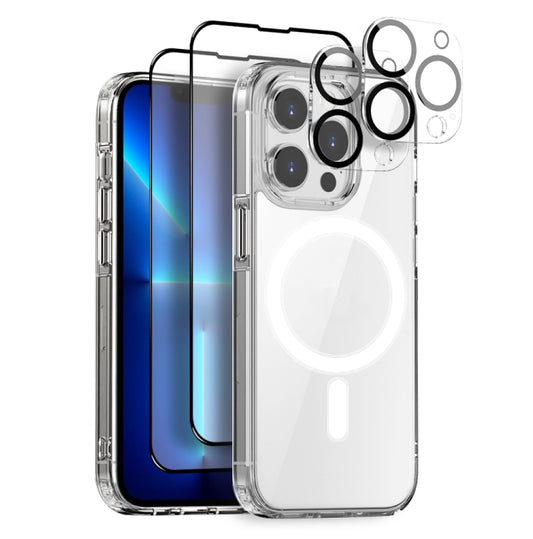 For iPhone 13 Pro Max NORTHJO 5 in 1 Magsafe Clear Phone Case with 2pcs Screen Film + 2pcs Rear Lens Film - iPhone 13 Pro Max Cases by NORTHJO | Online Shopping UK | buy2fix