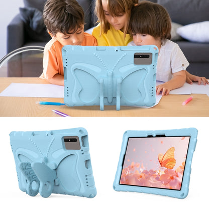 For Samsung Galaxy Tab S9 FE X510 Butterfly Bracket EVA Shockproof Tablet Case(Light Blue) - Galaxy Tab S9 FE by buy2fix | Online Shopping UK | buy2fix