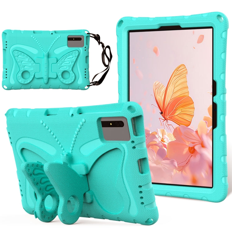 For Samsung Galaxy Tab S9 11 X710 Butterfly Bracket EVA Shockproof Tablet Case(Mint Green) - Other Galaxy Tab PC by buy2fix | Online Shopping UK | buy2fix