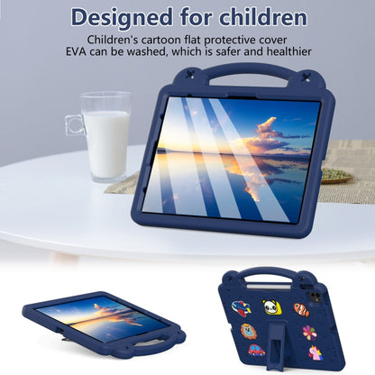 For iPad Pro 13 2024 Handle Kickstand Children EVA Shockproof Tablet Case(Navy Blue) - iPad Pro 13 2024 Cases by buy2fix | Online Shopping UK | buy2fix